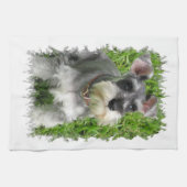 Miniatuur Schnauzer Kitchen Towel Theedoek (Horizontaal)