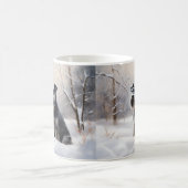 Miniatuur Schnauzer Laat Het Sneeuw Kerstmis Koffiemok (Center)