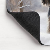 Miniatuur Schnauzer Laat Het Sneeuw Kerstmis Muismat (Hoek)