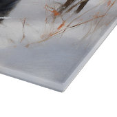 Miniatuur Schnauzer Laat Het Sneeuw Kerstmis Snijplank (Hoek)