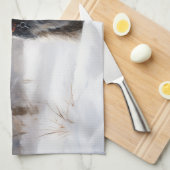 Miniatuur Schnauzer Laat Het Sneeuw Kerstmis Theedoek (Quarter Fold)