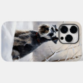 Miniatuur Schnauzer Laat het Sneeuwen Kerstmis Case-Mate iPhone Case (Achterkant (horizontaal))