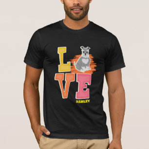 Miniatuur Schnauzer liefhebbers schattige kleur T-shirt