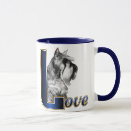 Miniatuur Schnauzer LOVE Mok