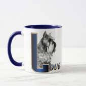 Miniatuur Schnauzer LOVE Mok (Links)