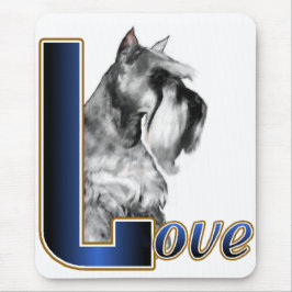 Miniatuur Schnauzer LOVE Muismat