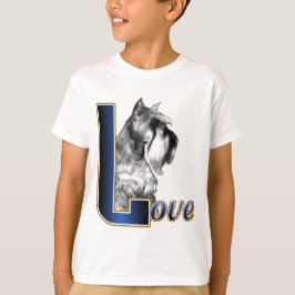 Miniatuur Schnauzer LOVE T-shirt