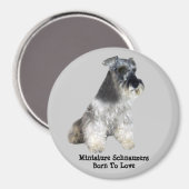 Miniatuur Schnauzer Magneet (Voorkant / Achterkant)