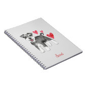Miniatuur Schnauzer Mini Schnauzer Notitieboek (Rechterzijde)