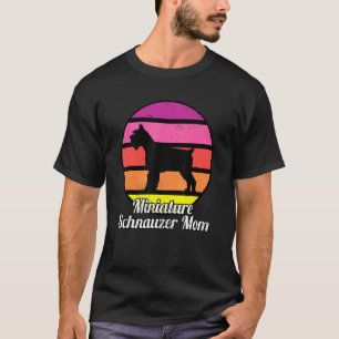 Miniatuur Schnauzer Moeder I Retro Mini Schnauzer T-shirt