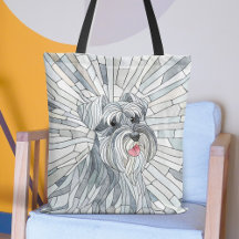 Miniatuur Schnauzer Mozaïek kunst