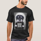 Miniatuur Schnauzer Mugshot Shirt (Voorkant)