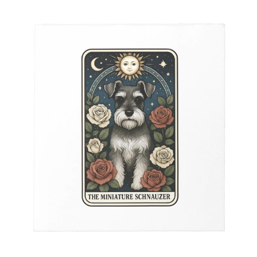 Miniatuur Schnauzer Notitieblok (Voorkant)