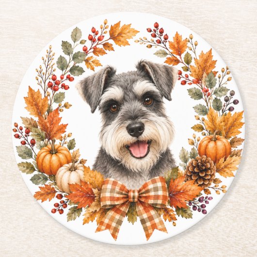 Miniatuur Schnauzer Onderzetter (Voorkant)