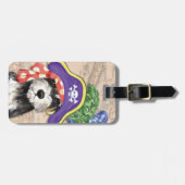 Miniatuur Schnauzer Pirate Bagagelabel (Voorkant horizontaal)