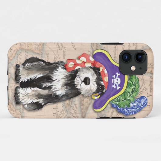 Miniatuur Schnauzer Pirate Case-Mate iPhone Case (Achterkant (horizontaal))