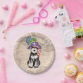 Miniatuur Schnauzer Pirate Papieren Bordje (Feest)