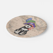 Miniatuur Schnauzer Pirate Papieren Bordje (Gekanteld)