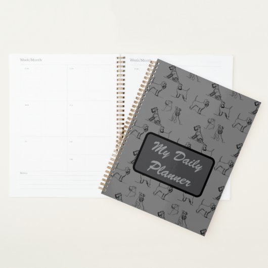 Miniatuur Schnauzer Planner (Display)