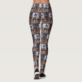 Miniatuur Schnauzer Pompoenen Halloween Scary Leggings (Achterkant)