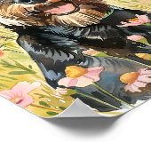 Miniatuur Schnauzer Poster – Funny Dog Art Print (Hoek)