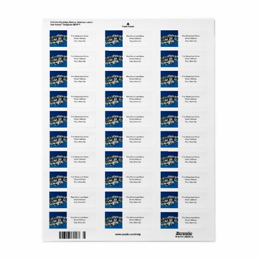 Miniatuur Schnauzer Puppies Etiket (Full Sheet)