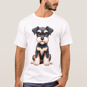 Miniatuur Schnauzer Puppy  (1) T-shirt