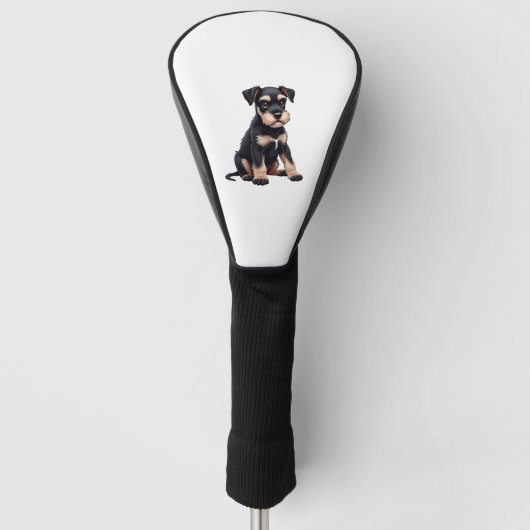 Miniatuur Schnauzer Puppy (3) Golfheadcover (Voorkant)