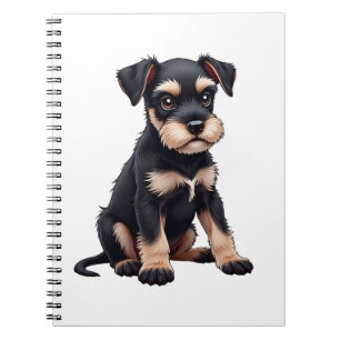 Miniatuur Schnauzer Puppy (3) Notitieboek