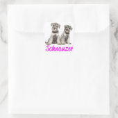 Miniatuur Schnauzer Puppy Dog Love Sticker (Tas)
