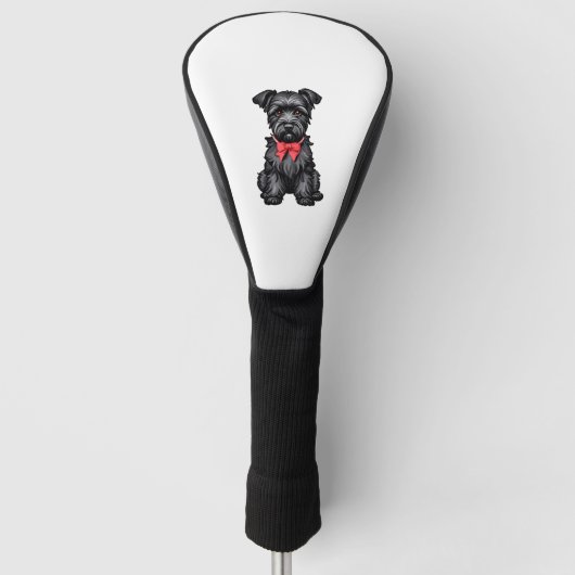 Miniatuur Schnauzer puppy Golfheadcover (Voorkant)
