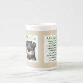 Miniatuur Schnauzer Puppy Heritage Porselein Kop (Voorkant)