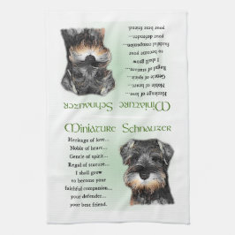 Miniatuur Schnauzer Puppy Heritage Theedoek