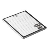 Miniatuur Schnauzer Puppy Pet Dog is bedoeld om ee Notitieblok (Schuin)