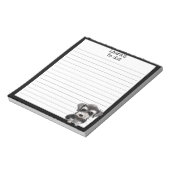 Miniatuur Schnauzer Puppy Pet Dog is bedoeld om ee Notitieblok (Linkerzijde)