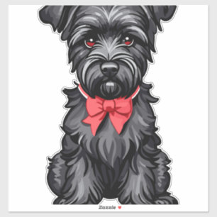 Miniatuur Schnauzer puppy Sticker