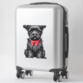 Miniatuur Schnauzer puppy Sticker (Koffer)