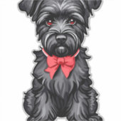 Miniatuur Schnauzer puppy Sticker (Voorkant)