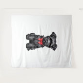Miniatuur Schnauzer puppy Wandkleed (Voorkant (horizontaal))