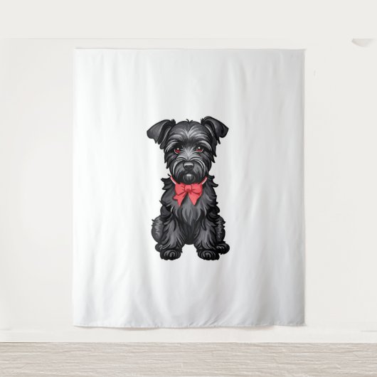 Miniatuur Schnauzer puppy Wandkleed (Voorkant)