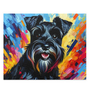 Miniatuur Schnauzer Puzzel: Zwarte Dwergschnauzer Legpuzzel