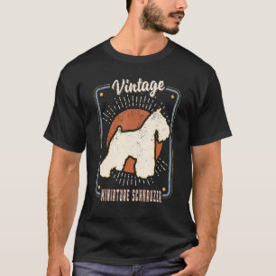 Miniatuur Schnauzer Retro Classic Dog Love T-shirt