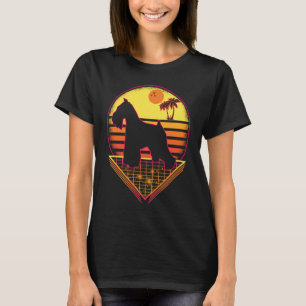 Miniatuur Schnauzer Retro Sunset Dog T-shirt