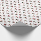 Miniatuur Schnauzer Santa Paws Cadeaupapier (Hoek)