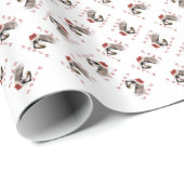 Miniatuur Schnauzer Santa Paws Cadeaupapier (Rol Hoek)