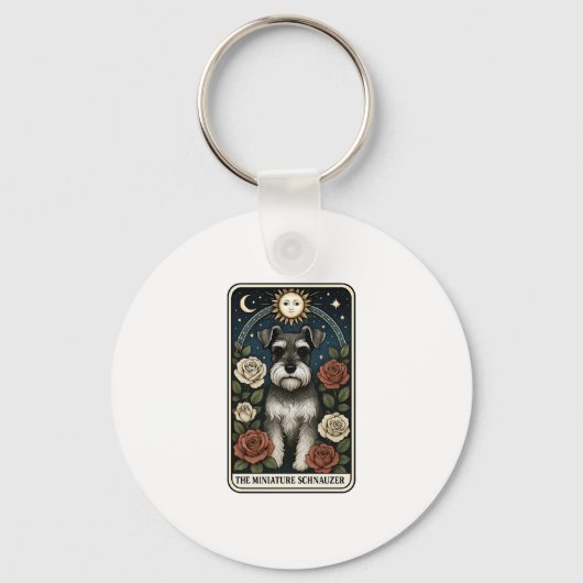 Miniatuur Schnauzer Sleutelhanger (Voorkant)