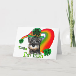 Miniatuur Schnauzer St Patricks Kaart