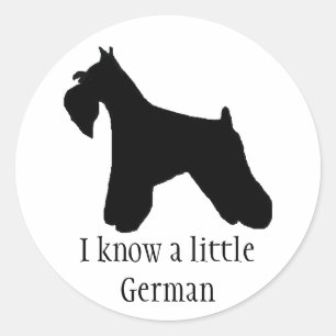 Miniatuur Schnauzer Sticker