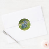 Miniatuur Schnauzer Sticker (Envelop)