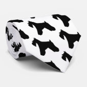 Miniatuur Schnauzer-Stropdas Stropdas (Opgerold)